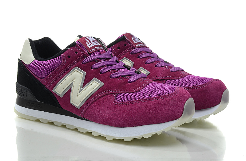 Chaussure New Balance 574 Violet Pas Cher Pour Femme